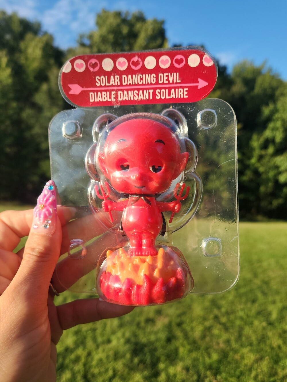 "Naughty Naughty" Solar Dancing Devil